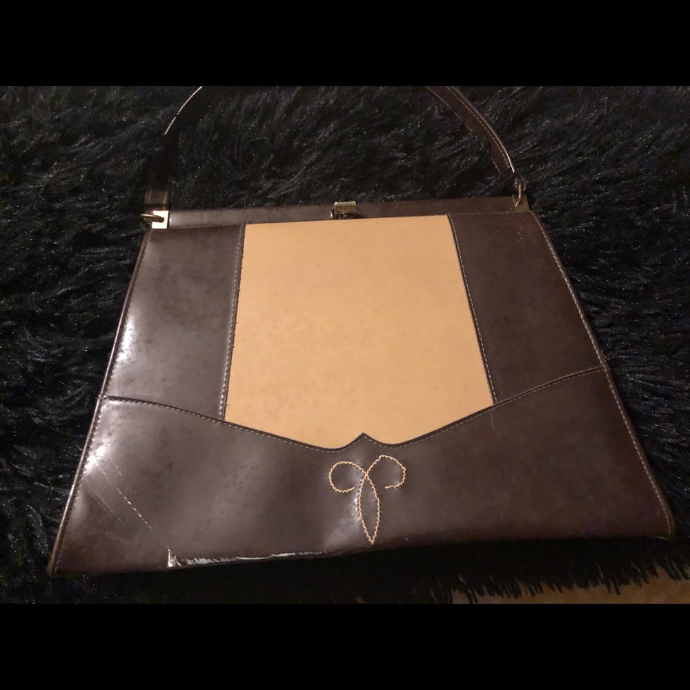 Vintage handbag from the 50s, I think.  Amazing shape for the age.